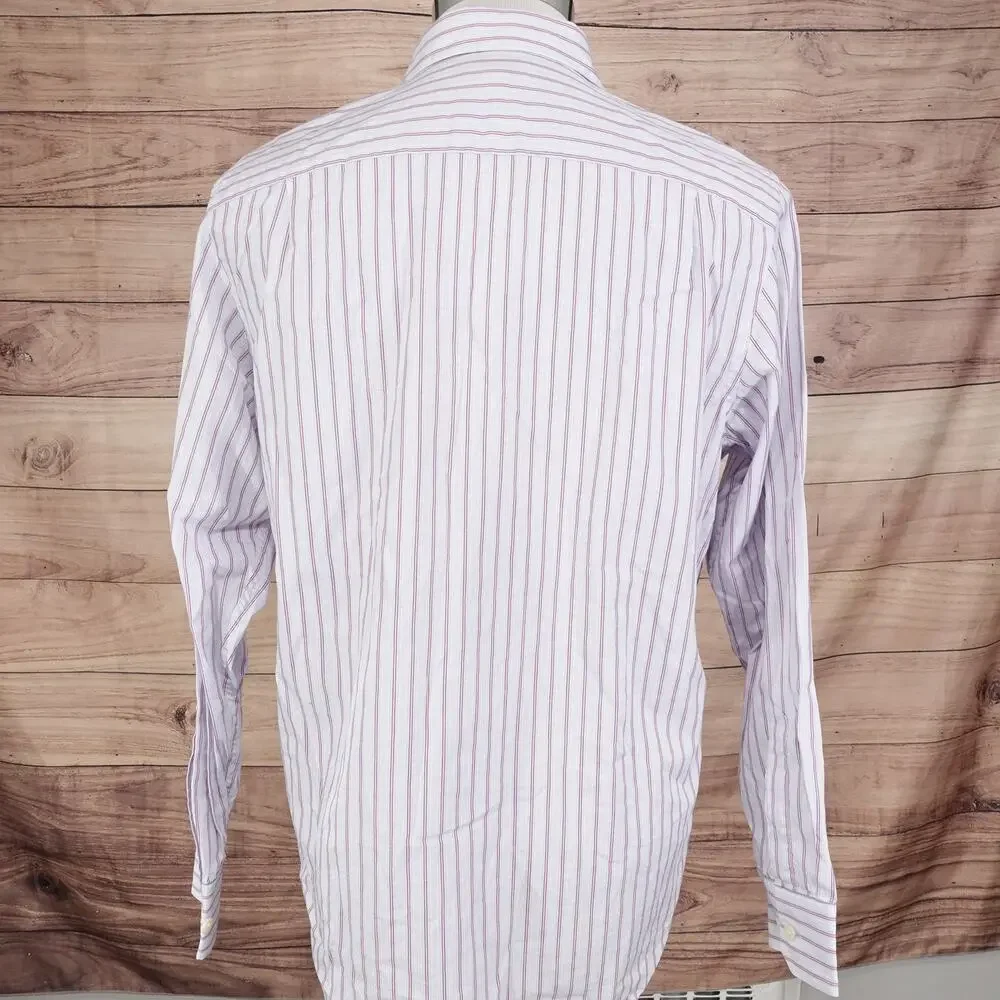 BANANA REPUBLIC CLASSIC FIT STRIPED BUTTON DOWN SHIRT MENS SIZE M 15-15.5‎